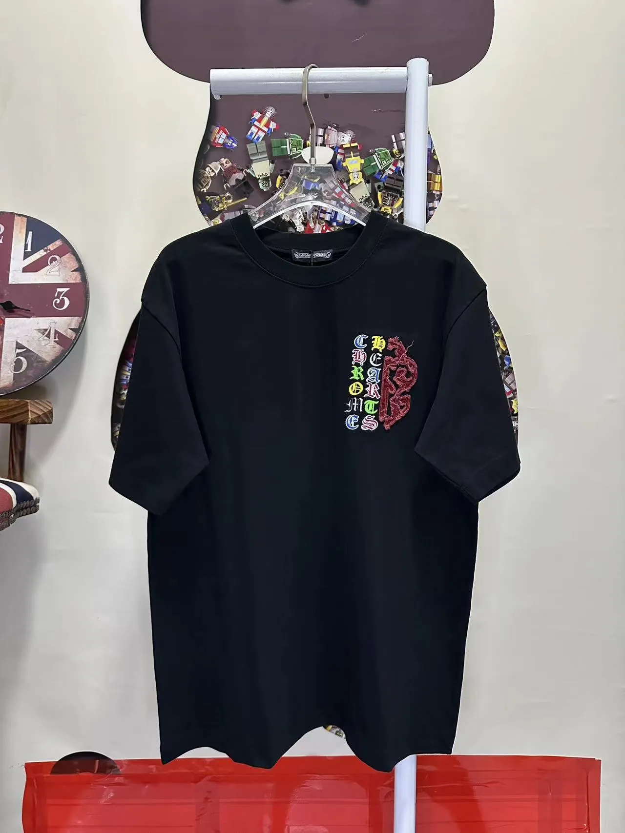 L 26912# Come Hearts CH + 2026Authentic 0 Quality os 0 ： Quality 🪡 ：Black White SIZE：S-XXL